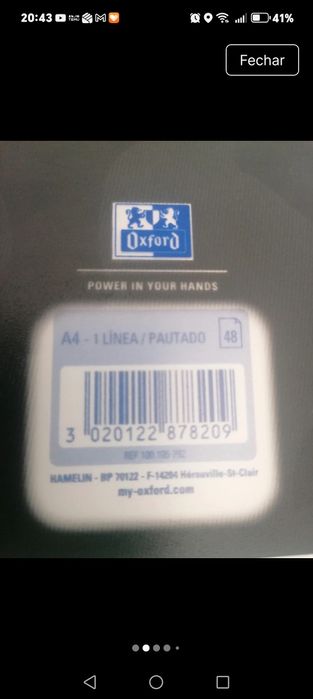 Caderno novo Oxford A4 pautado