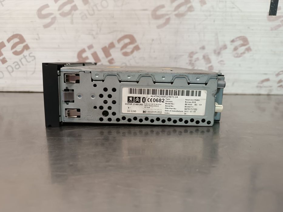 Rádio / Auto Rádio CITROËN C5 III Break 1.6 HDi 115 (84 kW / 114 cv) [06.2012 - 06.2015] 1.6 HDi 115 (84 kW / 114 cv) [06.2012 - 06.2015] - 96751717ZD