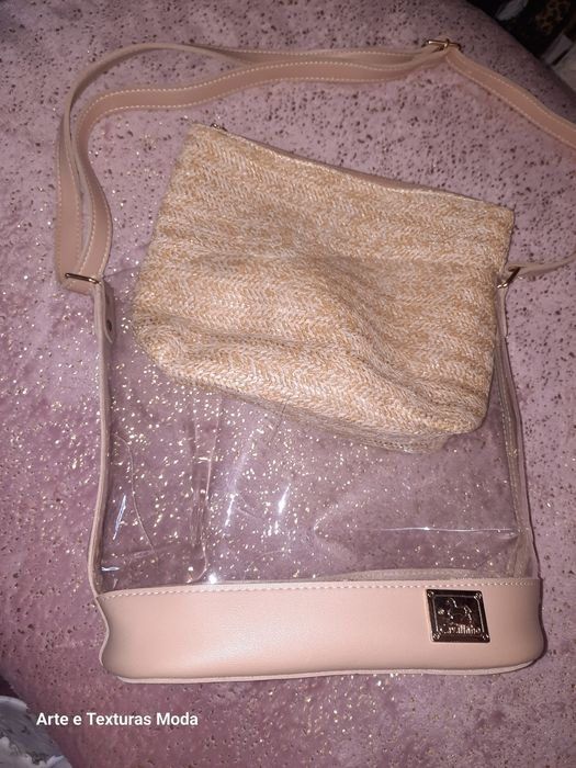 Mala dupla transparente