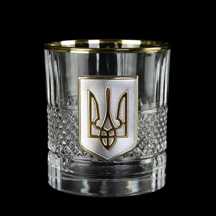 Кришталеві келихи для віскі з графином 850 мл, 6 келихів, Boss Crystal