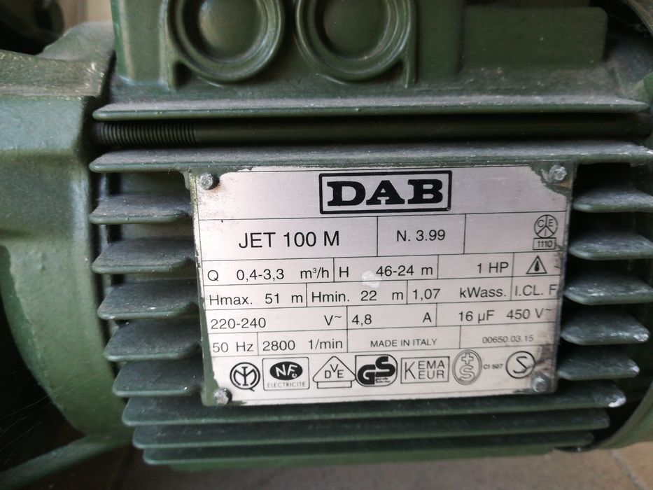 Motor eléctrico de água