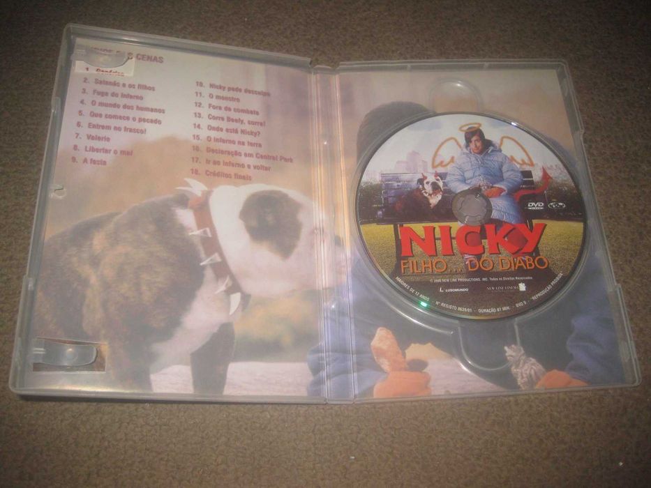 DVD "Nicky, Filho do Diabo" com Adam Sandler