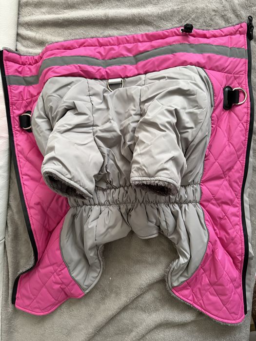 Зимовий комбінезон жилетка на флісі для собак стаф пітбуль коргі