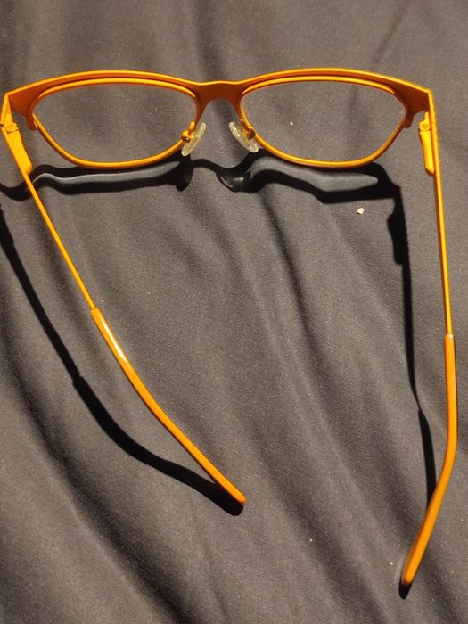 LORETTO okulary oprawki black orange NOWE pomarańczowe czarne unikat