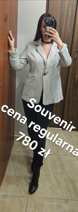 Szara popielata marynarka Souvenir