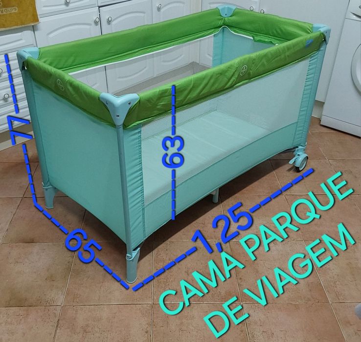 CAMA PARQUE ZIPPY BEBÉ DE VIAGEM. Casa Quarto Sala Cozinha Campismo Viagens.