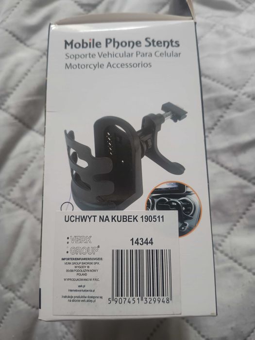 Uchwyt na kubek do auta, nowy