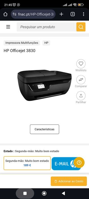 Impressora HP Officejet 3830