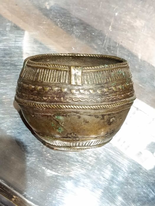 Tigela de Bronze do Benim Séc XIX 12 cm