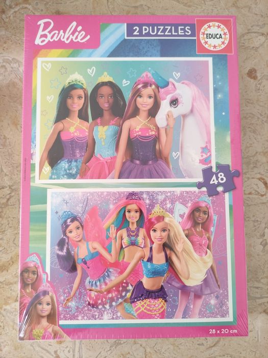 Puzzles Barbie. 2 puzzles de 48 peças.