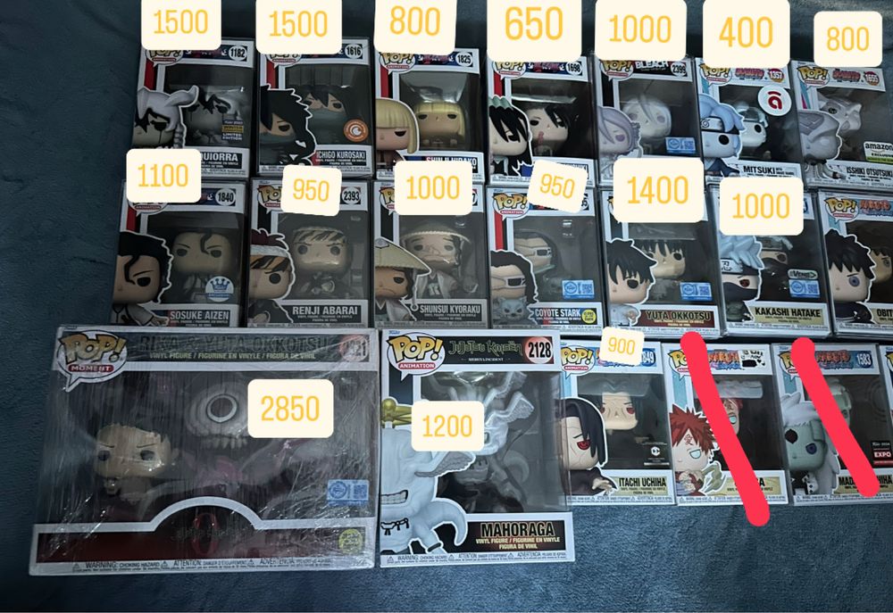 Funko pop/фанко поп/funko bleach/funko naruto/funko jjk