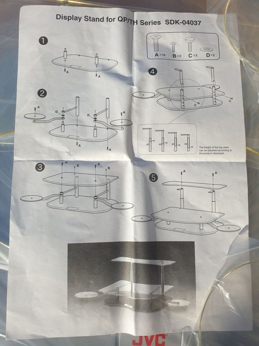 Base para Home cinema novo JVC