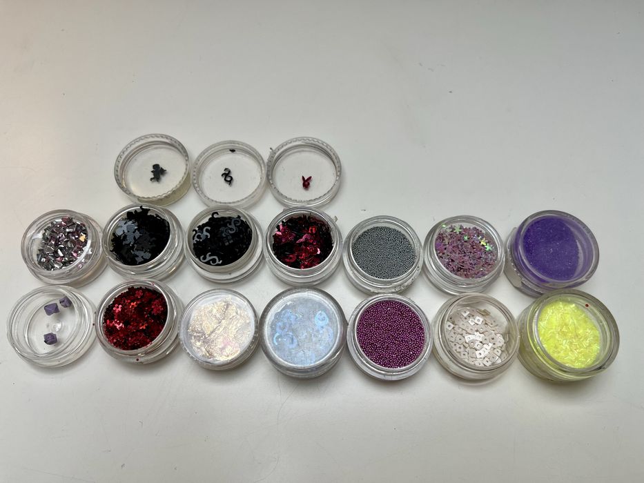 Ozdoby do paznokci! Zestaw 14szt. Nowe + używane