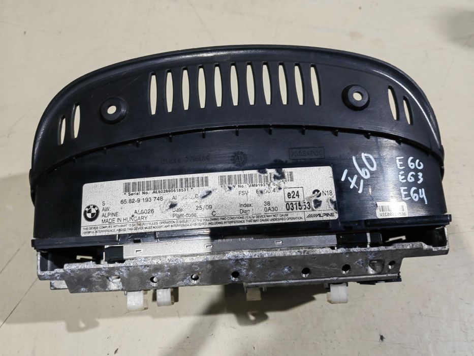 Ecra/ dispay de Navegação BMW serie 3 e 5 E90/E91/ E60/E63/E64   9193.748