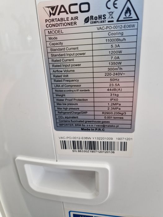 Klimatyzator Vaco-12W WiFi