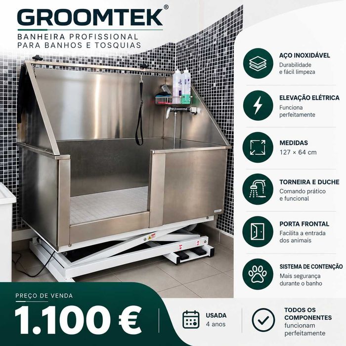 Banheira de grooming