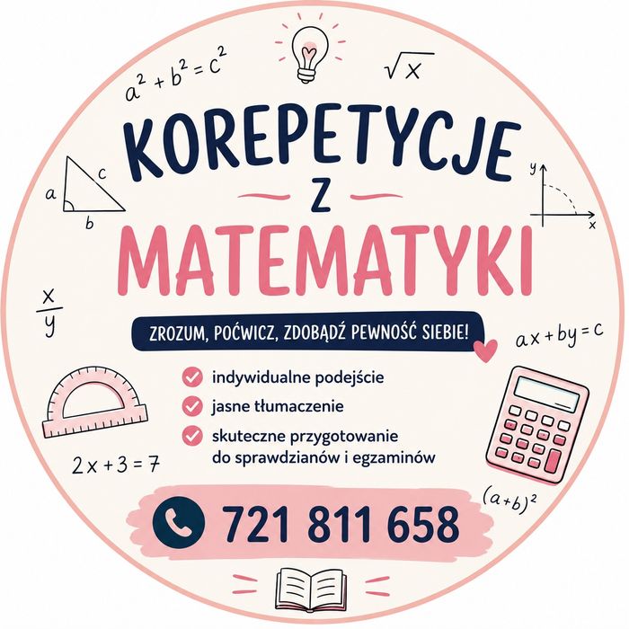 Korepetycje z matematyki - z dojazdem