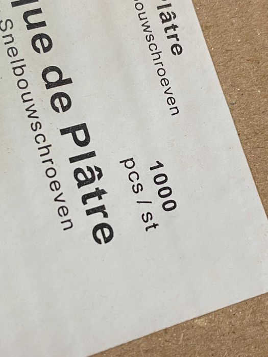 Parafusos Fosfatado Vis Plaque de Plâtre Caixa 1000 Unidades