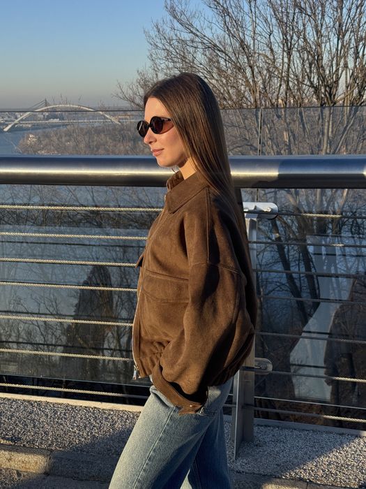 Замшева куртка ZARA