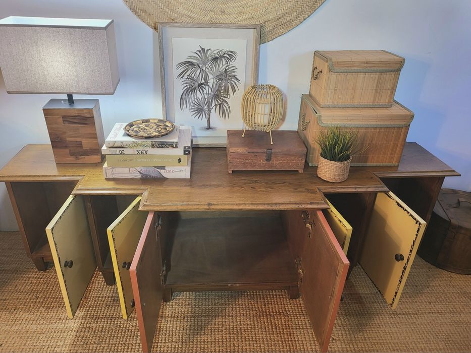 aparador, movel tv, consola, armario, area, rustico