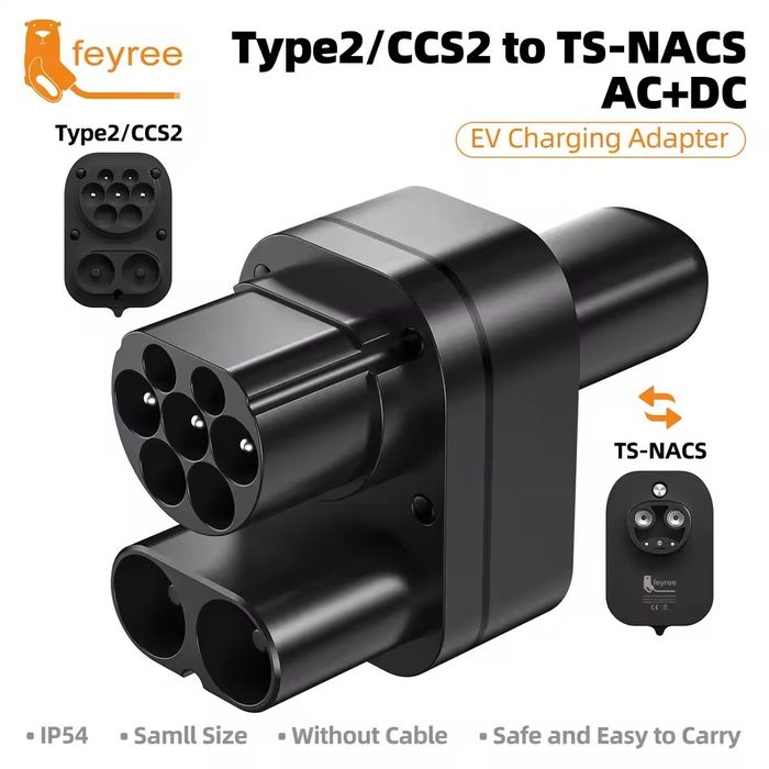 Адаптер GUWIEYG Feyree Beret Combo 2 CCS2 AC+DC Tipe2 300A - TESLA