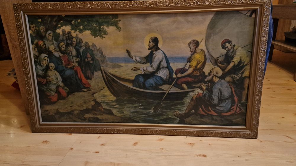 Obraz Jezusa nauczającego z łodzi