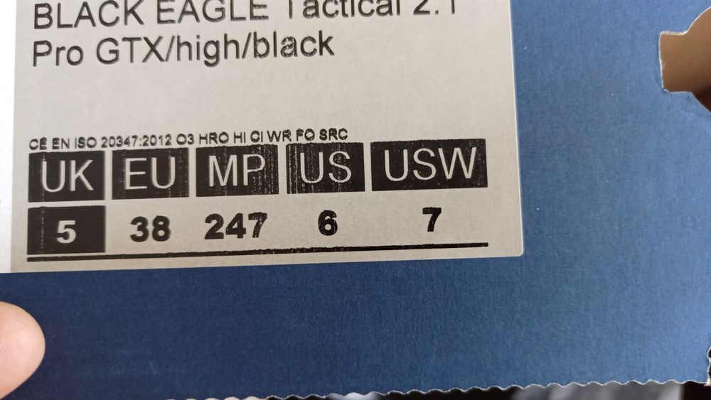 Botas militares Haix tactical 38