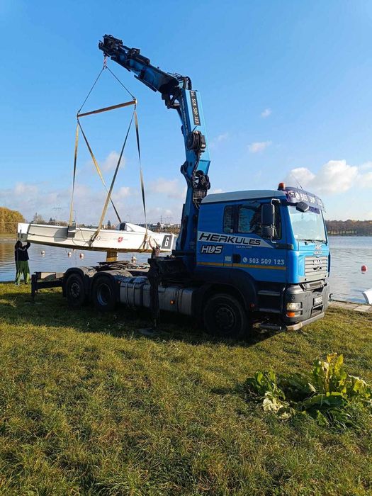 Transport HDS, Usługi dźwigowe,dźwig 12ton, wysięg 15,9/24 m, Gabaryty