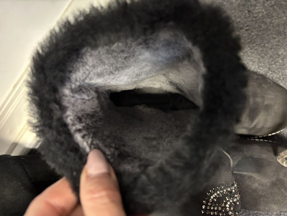 Baldinini botki swarovski kozaki futerko plato koturn sniegowce