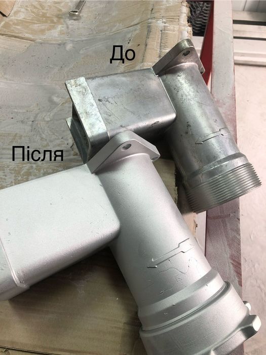 Очистка металу та пластику склоструєм (дріб скляна)