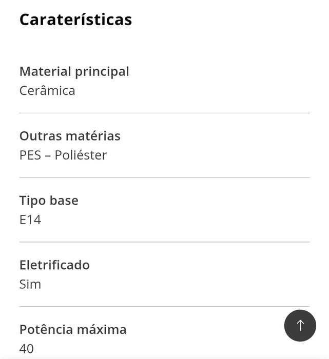 Candeeiro de Mesa Maisons du Monde