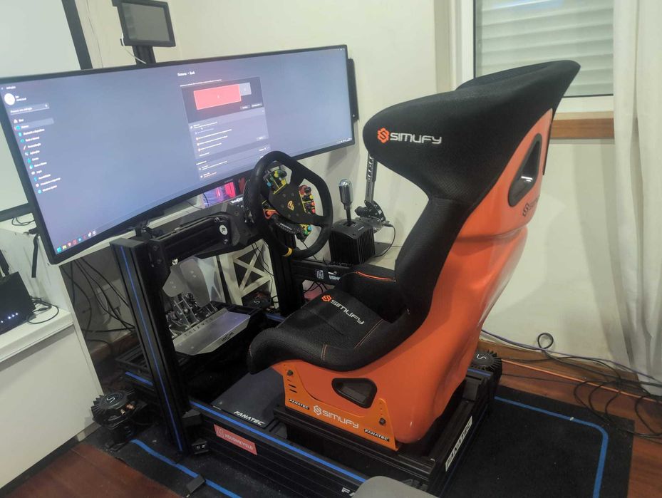 Simulador Sim Racing Profissional Completo – Fanatec DD2 + Motion + G9 49"