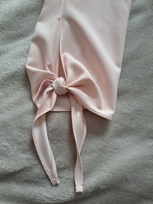 Marynarka żakiet letni pastelowy róż luźny krój oversize