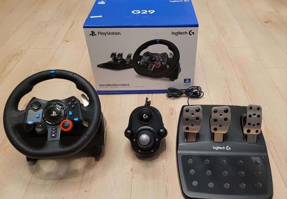 Logitech G29 driving force, kierownica, shifter