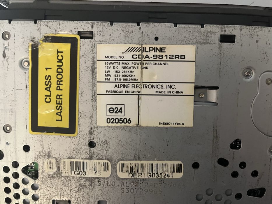 Alpine 9812RB hi end (clarion, pioneer)