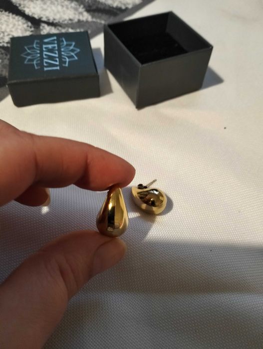 Kolczyki łezki ze stali chirurgicznej