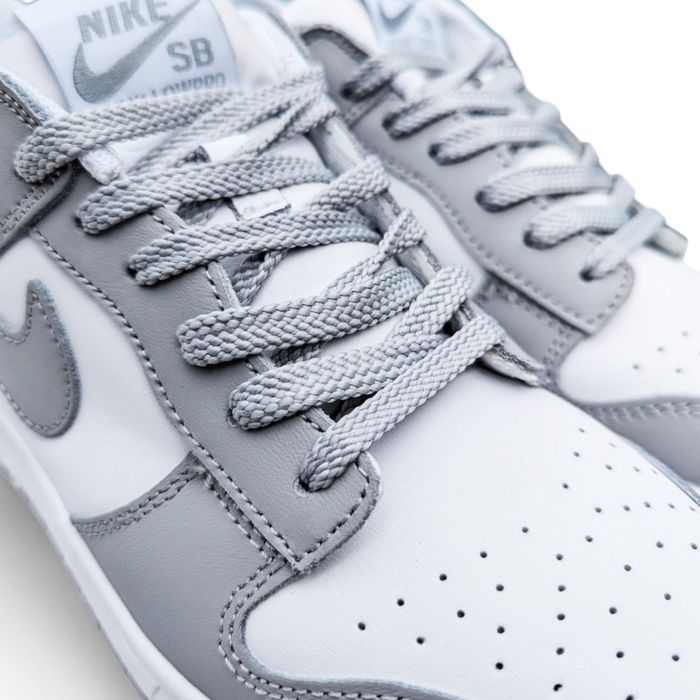 ТОП! Кросівки Nike Dunk Low Retro білі з сірим 41 42 43 44 45 46