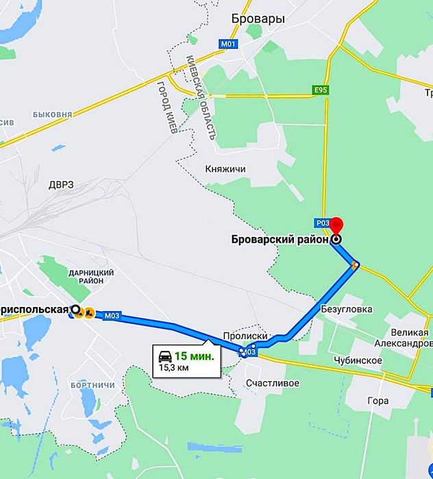 Фасад Ділянка під комерцію! Бориспільська Кільцева Київ-12км