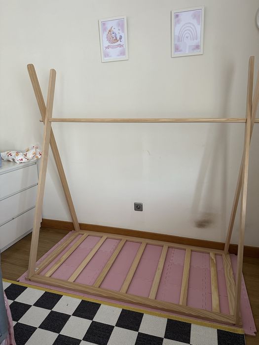 Cama madeira Tipi Happy Bear 70x140cm