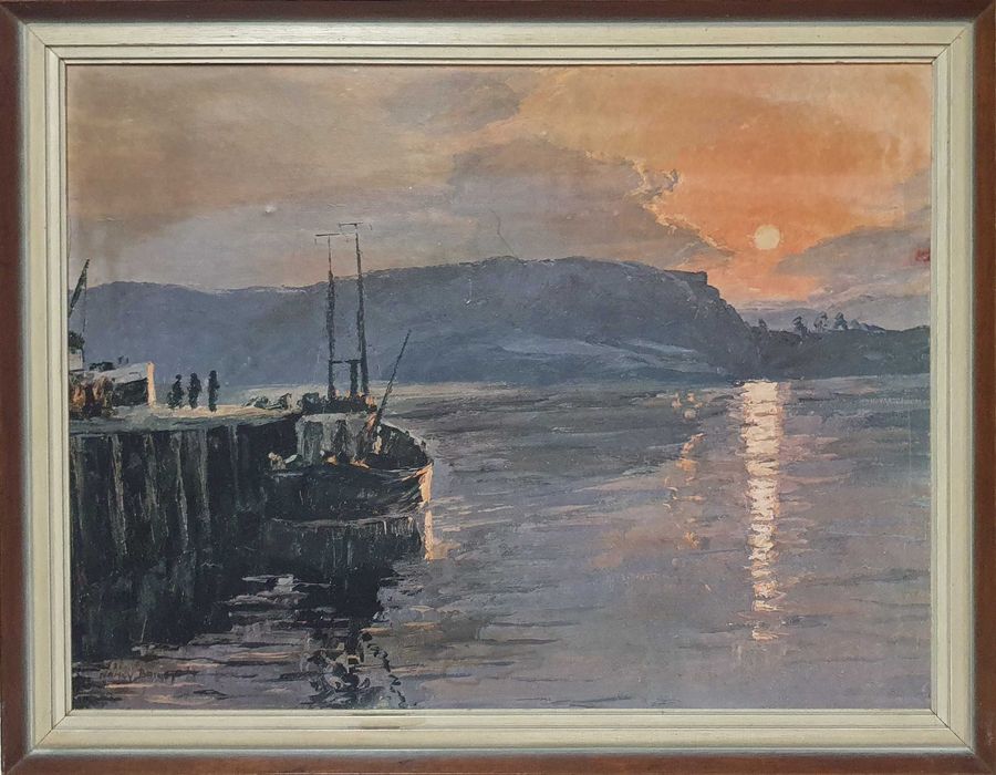 Quadro antigo com tema Marítimo