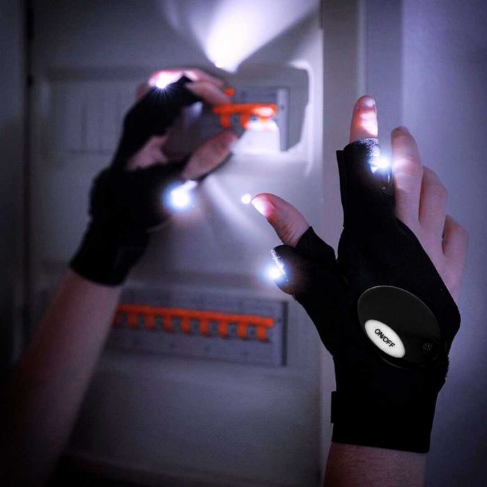 LED напіврукавички з підсвіткою (універсальні)
