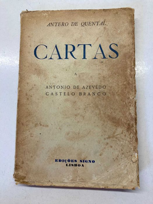 Livro - Cartas a António de Azevedo Castelo Branco (ctt grátis)