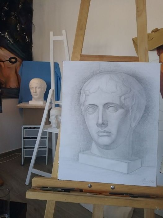 Уроки рисунка оффлайн у студії Харків індивідуальні заняття живопис