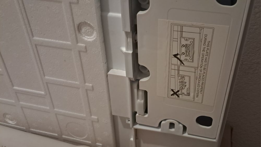 Autoclismo de imbutir dentro parede dupla descarga cromado