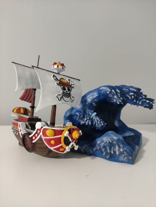 Diorama One Piece x Hokusai : Thousand Sunny on the Great Wave of Kana