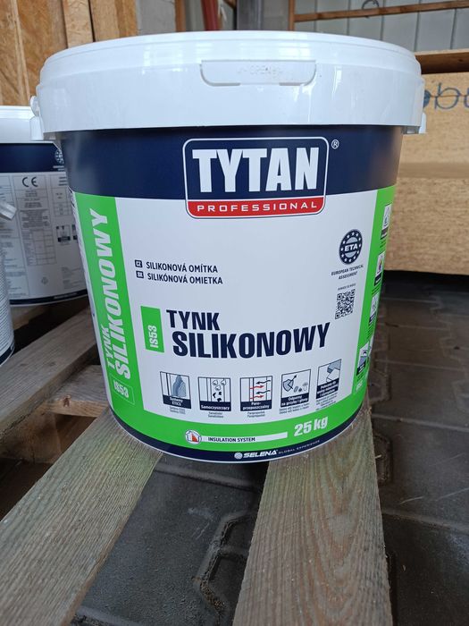 Tynk silikonowy Tytan elewacyjny 25kg IS53 1,5mm biały/kolor PROMOCJA