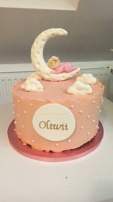 Dekoracja na tort /chrzciny
