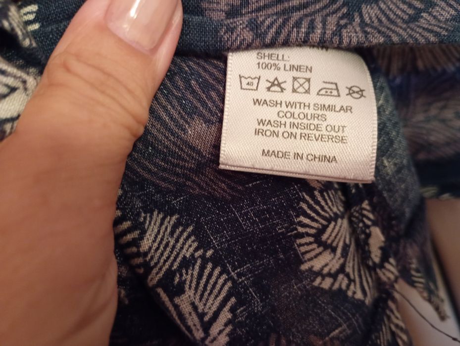 Lniana bluzka, tunika len 100% urop,  lato, weekend size xxl