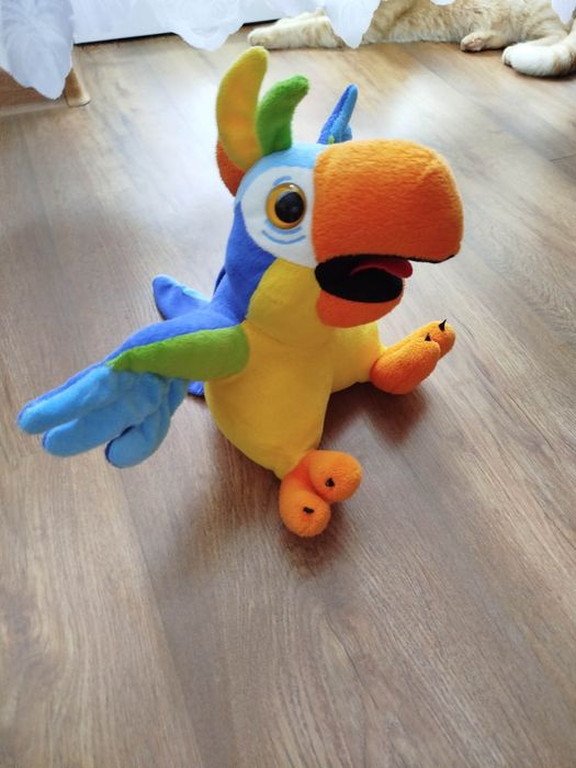 Interaktywna PAPUGA PLECIUGA maskotka gadajaca