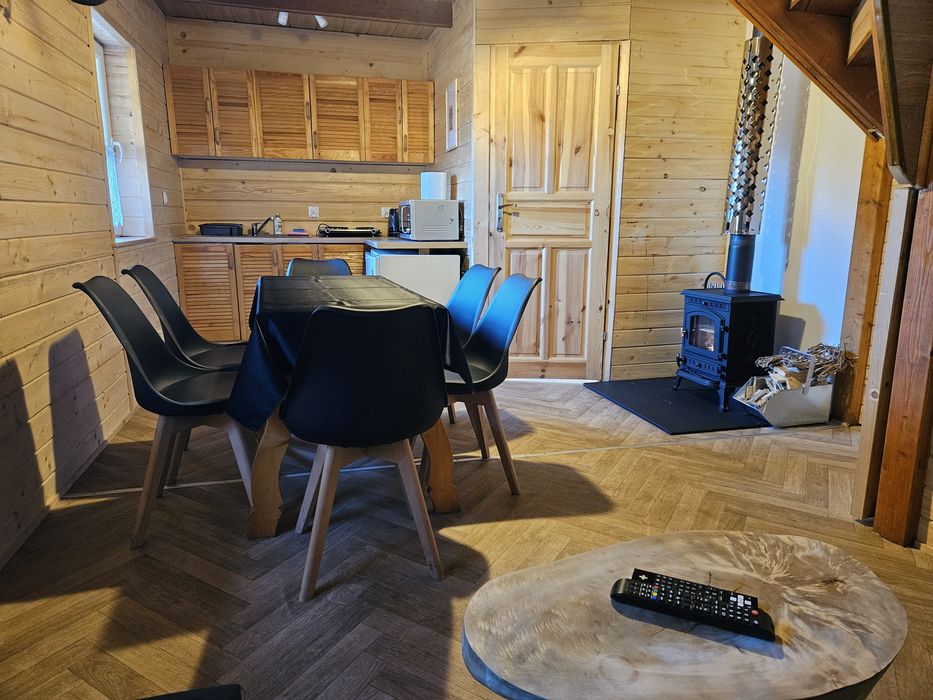 Domek z jacuzzi na Podhalu na wyłączność z kominkiem wakacje noclegi